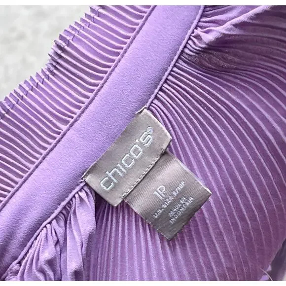 Chicos peasant top cottegecore whimsy, twee, whimsical, fairy blouse Size PS NWT - Picture 6 of 7